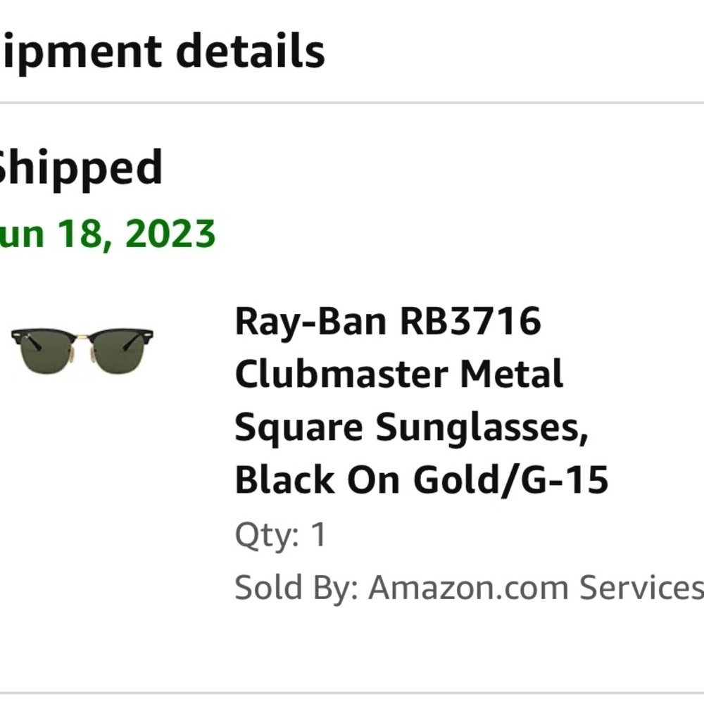 Ray-Ban RB3716 Clubmaster Metal Square Sunglasses - Picture 6 of 6